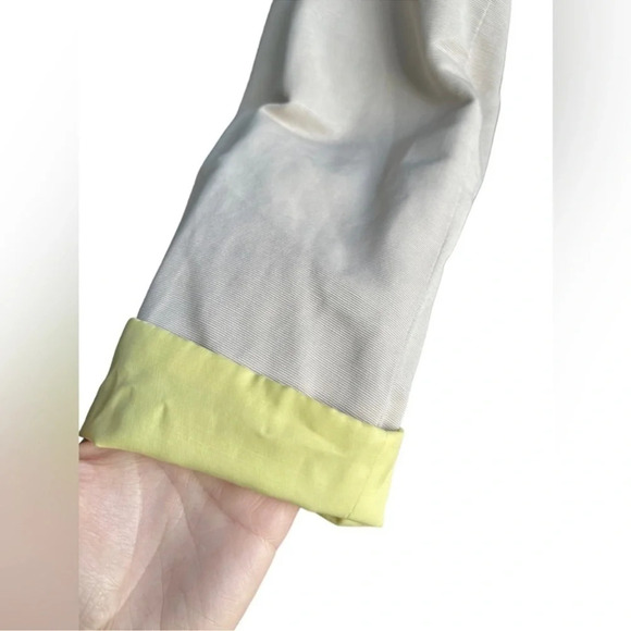 TAHARI Tahari Marisol Colorblock Collarless Coat in Lemon
Orchard - Picture 6 of 11